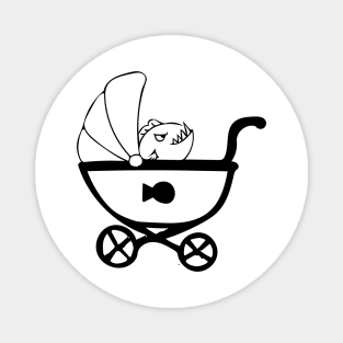 Piranha in a Stroller Magnet